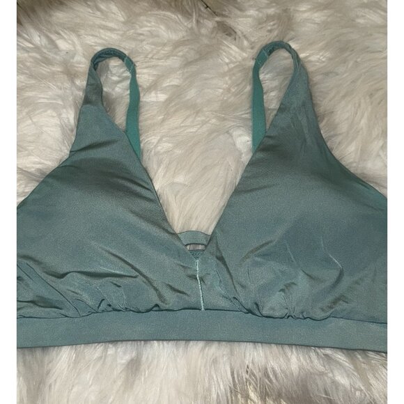 Jockey Smooth and Radiant Bralette Bra Lined Wire Free Womens M Medium Green - Picture 3 of 5